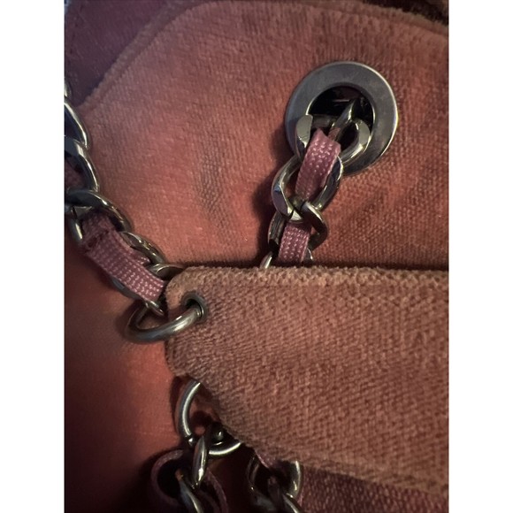 david bitton buffalo velour Handbag pink velour Boho Hippie - Picture 4 of 6
